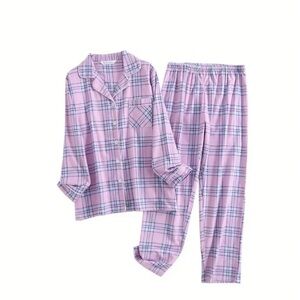 Plaid Pink flannel Pajamas